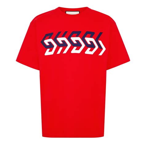 gucci mirror print t shirt|Cotton jersey T.